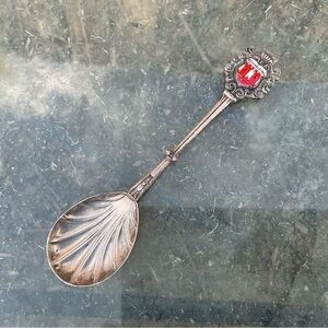 Antique Quality Silverplate Rothenburg Germany Souvenir Spoon Crest Marked 90